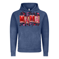 Vintage Denim Pink leopard mama Vintage Hoodie - FaDigitalArtStudio