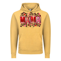 Vintage Mustard Pink leopard mama Vintage Hoodie - FaDigitalArtStudio