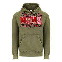 Vintage Olive Pink leopard mama Vintage Hoodie - FaDigitalArtStudio