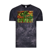 Cloud Black One lucky Cowboy St. Patrick's Day Vintage Tee - CowGirlArtShop