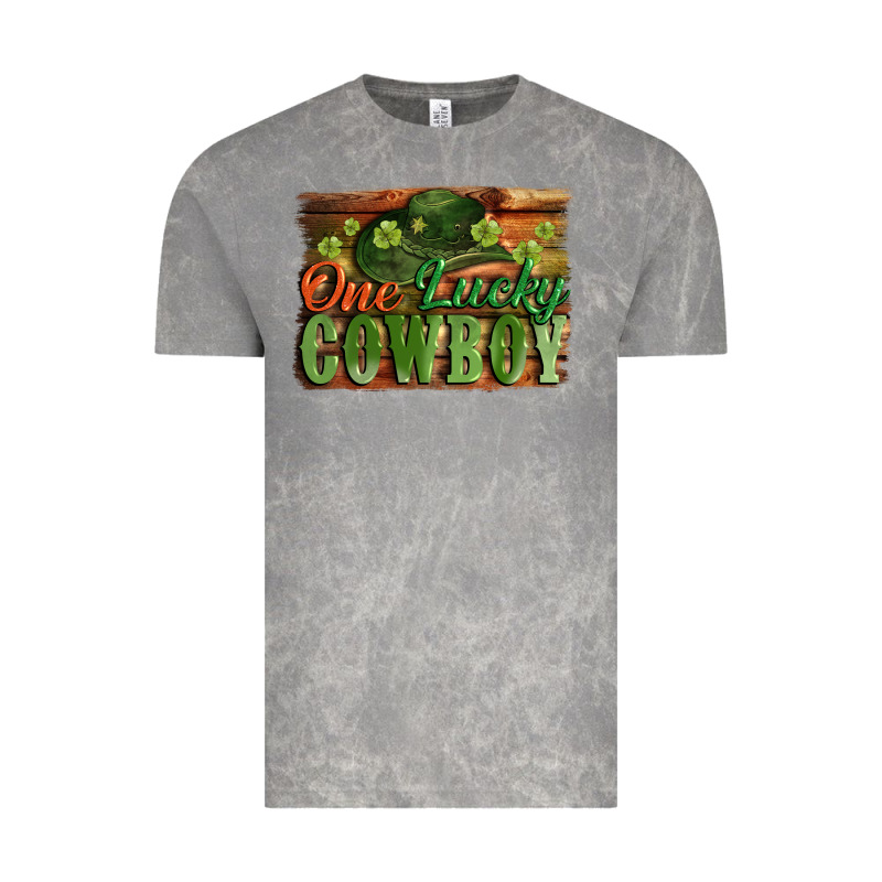 One Lucky Cowboy St. Patrick's Day Vintage Tee by CowGirlArtShop | Teevron