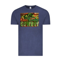 Vintage Denim One lucky Cowboy St. Patrick's Day Vintage Tee - CowGirlArtShop