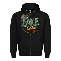 Black lake babe Zipper Hoodie - BarkalooDesign