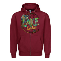 Burgundy lake babe Zipper Hoodie - BarkalooDesign