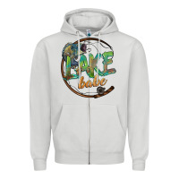 Dove Grey lake babe Zipper Hoodie - BarkalooDesign