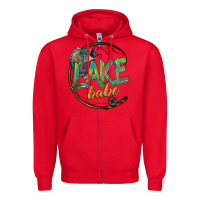 Red lake babe Zipper Hoodie - BarkalooDesign