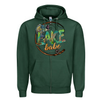 Sports Green lake babe Zipper Hoodie - BarkalooDesign