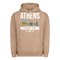 Pigment Burro Athens Greece City Trip Skyline Map Travel Urban Hoodie - maiPhamDesign