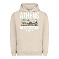 Pigment French Oak Athens Greece City Trip Skyline Map Travel Urban Hoodie - maiPhamDesign