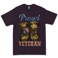 Plum proud veteran camo shoes Premium Tee - Jasminsmagicworld