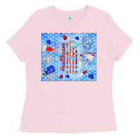 Bubblegum Pink healthcare hero Ladies Tee - TumblerDesignByShophia