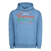 Pigment Pebble Blue Seinfeld It's A Festivus Miracle Urban Hoodie - maiPhamDesign