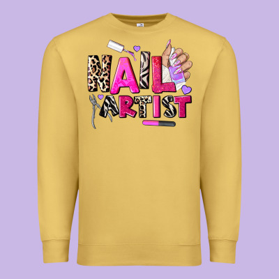 Nail Artist Premium Sweatshirt Designed By Adodesignshop