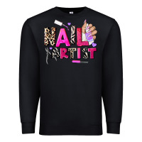 Black nail artist Premium Sweatshirt - AdoDesignShop