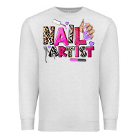 Oatmeal Heather nail artist Premium Sweatshirt - AdoDesignShop