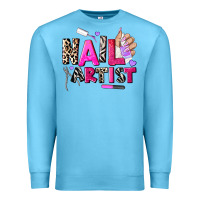Ocean Blue nail artist Premium Sweatshirt - AdoDesignShop