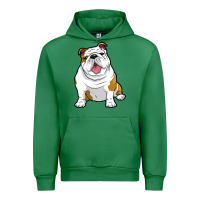 Emerald ENGLISH BULLDOGS Awesome Funny Bulldog Pups Dogs Urban Hoodie - maiPhamDesign