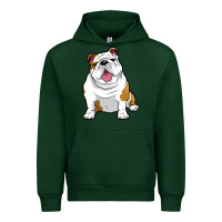 Forest Green ENGLISH BULLDOGS Awesome Funny Bulldog Pups Dogs Urban Hoodie - maiPhamDesign