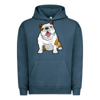 Pigment Midnight Navy ENGLISH BULLDOGS Awesome Funny Bulldog Pups Dogs Urban Hoodie - maiPhamDesign