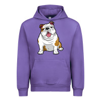 Tulip ENGLISH BULLDOGS Awesome Funny Bulldog Pups Dogs Urban Hoodie - maiPhamDesign