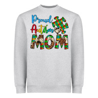 Heather Grey proud autism mom Heavyweight Sweatshirt - Artiststas