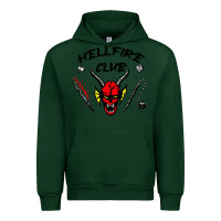 Forest Green hellfire club   strangerthings Urban Hoodie - maiPhamDesign