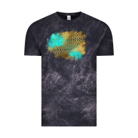 Cloud Black turquoise leopard patch Vintage Tee - Jasminsmagicworld