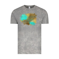 Cloud Rock turquoise leopard patch Vintage Tee - Jasminsmagicworld