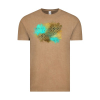 Vintage Coffee turquoise leopard patch Vintage Tee - Jasminsmagicworld