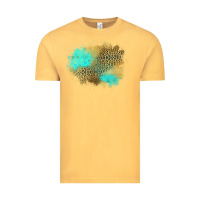 Vintage Mustard turquoise leopard patch Vintage Tee - Jasminsmagicworld