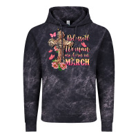 Cloud Black Blessed women are born in March Vintage Hoodie - FaDigitalArtStudio
