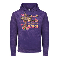 Cloud Purple Blessed women are born in March Vintage Hoodie - FaDigitalArtStudio