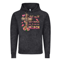 Vintage Black Blessed women are born in March Vintage Hoodie - FaDigitalArtStudio