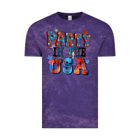 Cloud Purple Party in the usa 4th of july Vintage Tee - CowGirlArtShop