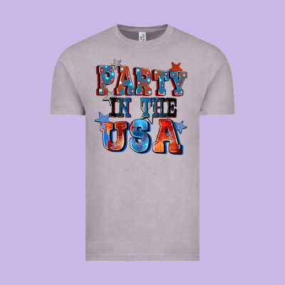 Party In The Usa 4th Of July Vintage Tee Designed By Cowgirlartshop