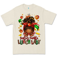 Bone santas favorite lunch lady afro messy bun Premium Tee - texasbilliewilder