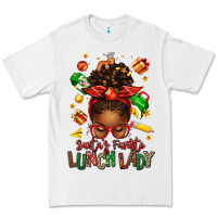 White santas favorite lunch lady afro messy bun Premium Tee - texasbilliewilder