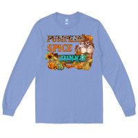 Colony Blue Pumpkin Spice Junkie Long Sleeve Tee - FaDigitalArtStudio