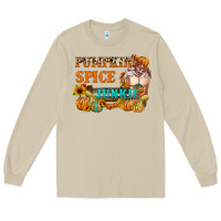 Mushroom Pumpkin Spice Junkie Long Sleeve Tee - FaDigitalArtStudio