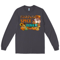 Smoke Pumpkin Spice Junkie Long Sleeve Tee - FaDigitalArtStudio