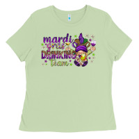 Matcha Mardi Gras drinking team with gnome Ladies Tee - HowdyJamesFarm