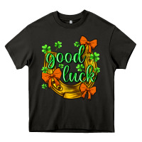 Asphalt st.patricks good luck Heavy Core Tee - NancyCooperArtShop