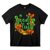 Black st.patricks good luck Heavy Core Tee - NancyCooperArtShop