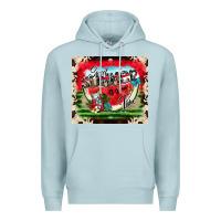 Blue Mist summer vibes Premium Hoodie - CowhideDigitalArt