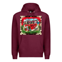 Burgundy summer vibes Premium Hoodie - CowhideDigitalArt