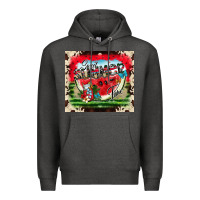 Charcoal Heather summer vibes Premium Hoodie - CowhideDigitalArt