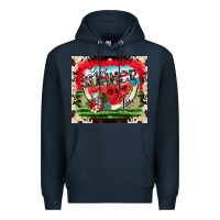 Navy summer vibes Premium Hoodie - CowhideDigitalArt