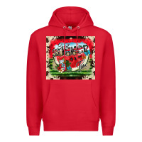 Red summer vibes Premium Hoodie - CowhideDigitalArt
