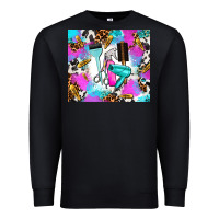 Black hair stylist Premium Sweatshirt - AdoDesignShop