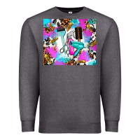 Charcoal Heather hair stylist Premium Sweatshirt - AdoDesignShop